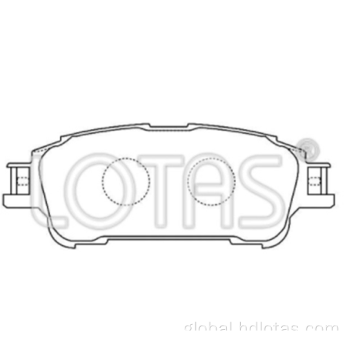 PAD SET FOR TOYOTA AUTION Semimetal brake pad set for auto car Factory